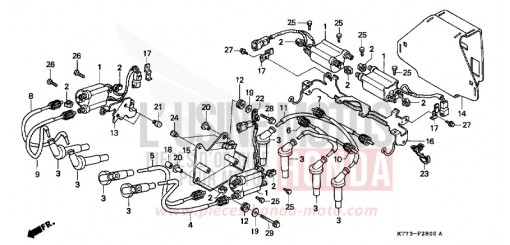 BOBINA DI ACCENSIONE NR750N di 1992